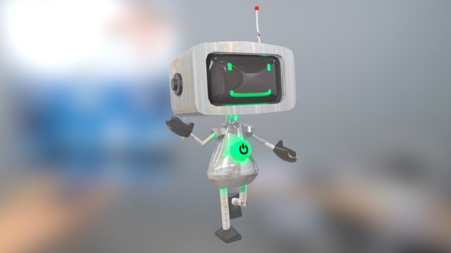 Tv Boy Sketchfab Pose 3D Model