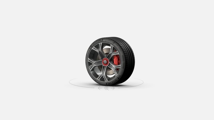 Stinger GT Michelin Sport 4 3D Model