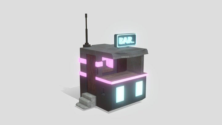 Maxim Ket - 3D Model - Cyberpunk Bar 3D Model