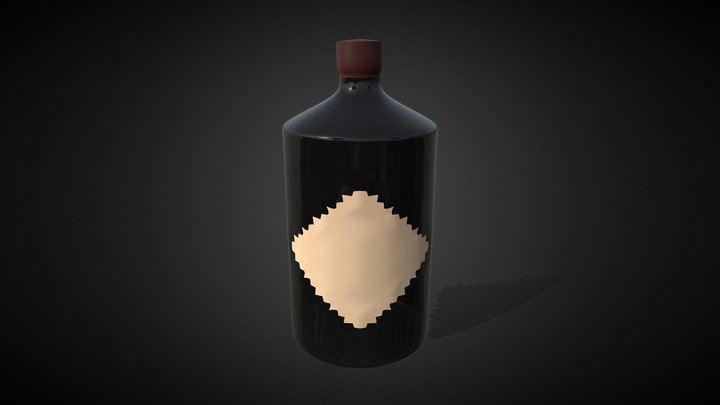 Hendricks bottle final 3D Model