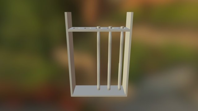Ashigaru Musket Stand 3D Model