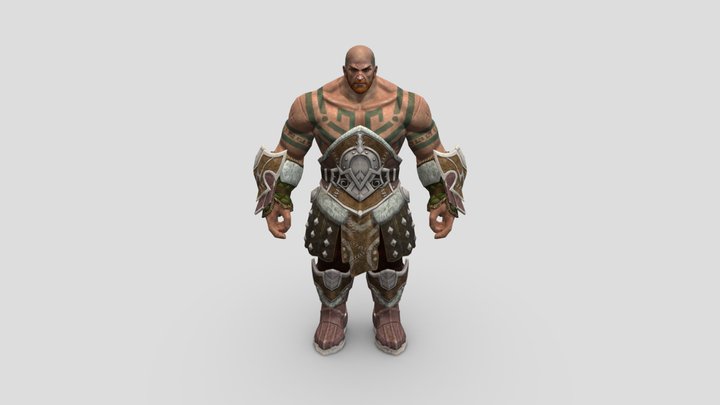 Diablo immortal gaming Character 3D Model