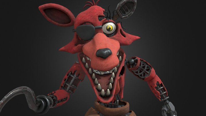 FNaF HW Withered Foxy ReTexture & Remesh