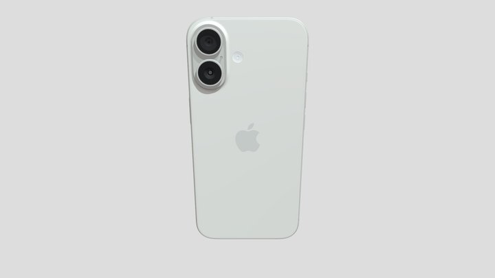 iPhone 16 White, Free 3D Model