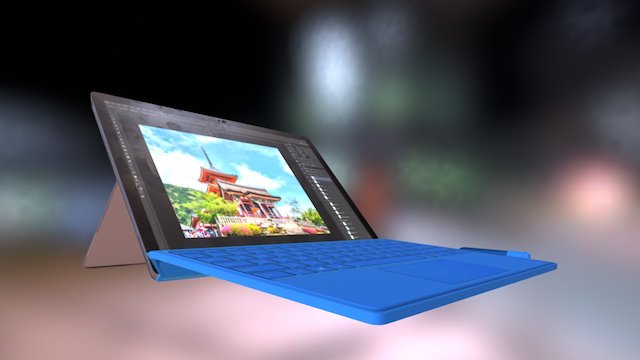 Microsoft Surface pro 4 3D Model