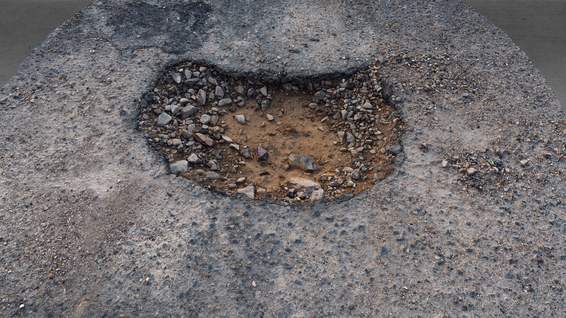 3D model A Pothole… (Raw Scan) - This is a 3D model of the A Pothole... (Raw Scan). The 3D model is about a pile of rocks.