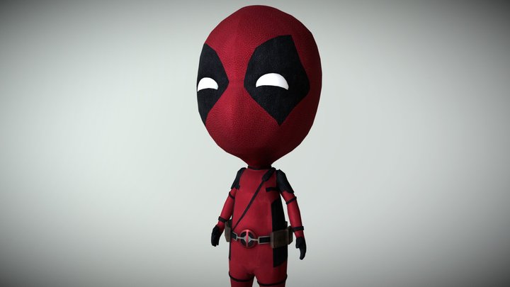 Deadpool Chibi 3D Model