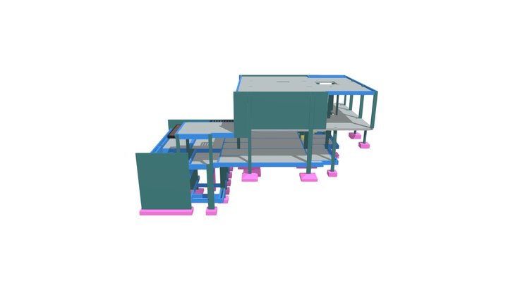 Estrutura 3D - Residência EB 3D Model