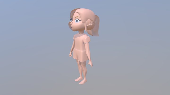 CGT 116 Character Block Out 3D Model