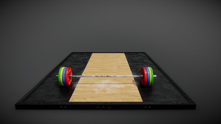 ELEIKO WEIGHTLIFTING BARBELL SET 3D Model $50 - .unknown .max .3ds - Free3D