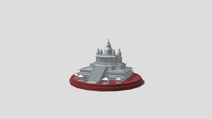 Ram Mandir 3D Model 3D Model