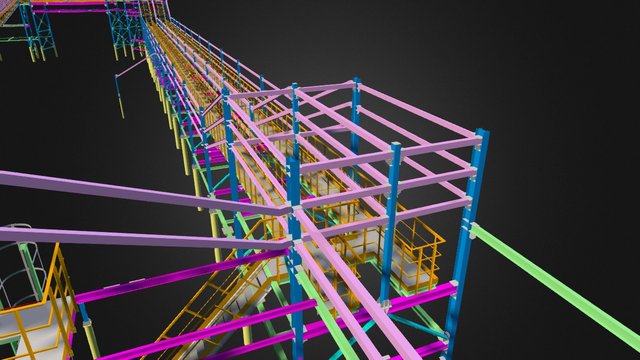 Trestle gallery Tekla Structures 3D Model