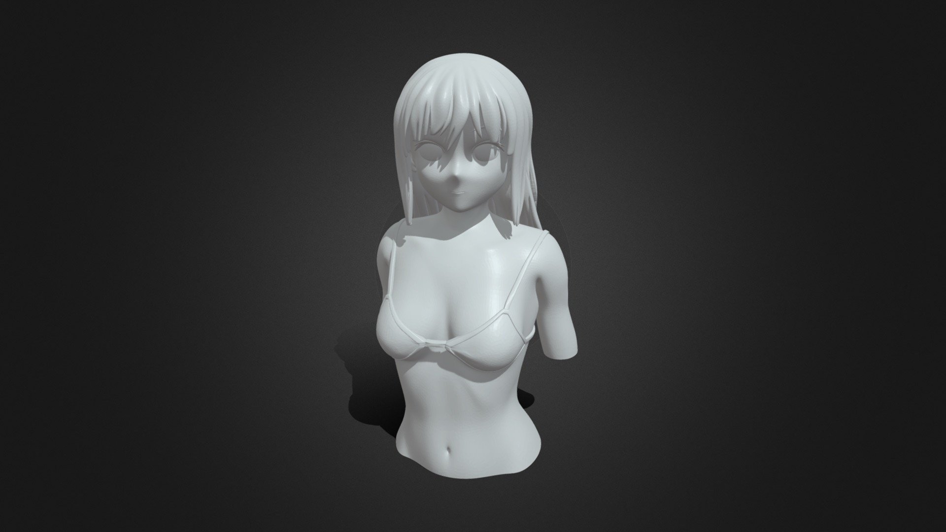 Hana girl swimsuit 3d printing model