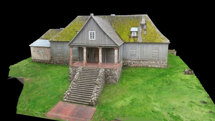 Ilguvos dvaras - Ilguva Manor House 3D Model