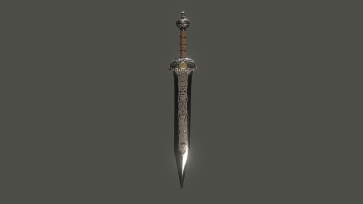 Roman Gladius New Condition (Julius Ceaser) 3D Model