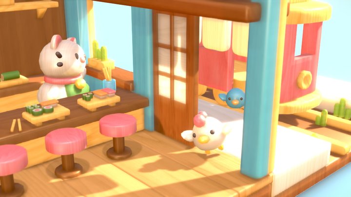 Sushi Time 3D Model
