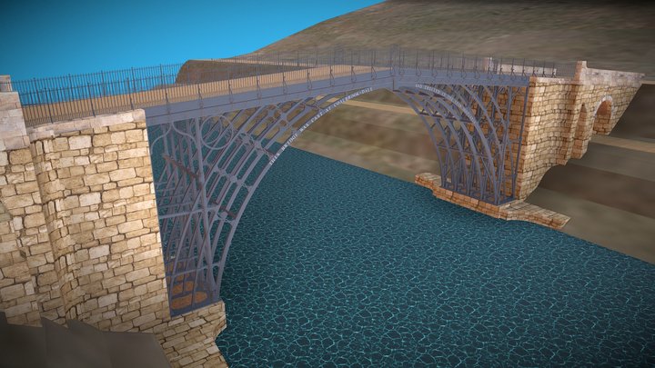 THE IRON BRIDGE AT COALBROOKDALE 3D Model