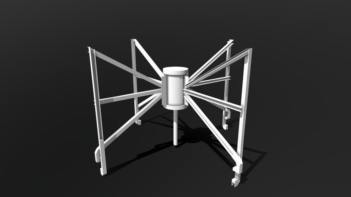 MWA Antenna Low Poly Mesh 3D Model