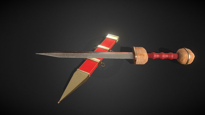 Roman Gladius 3D Model
