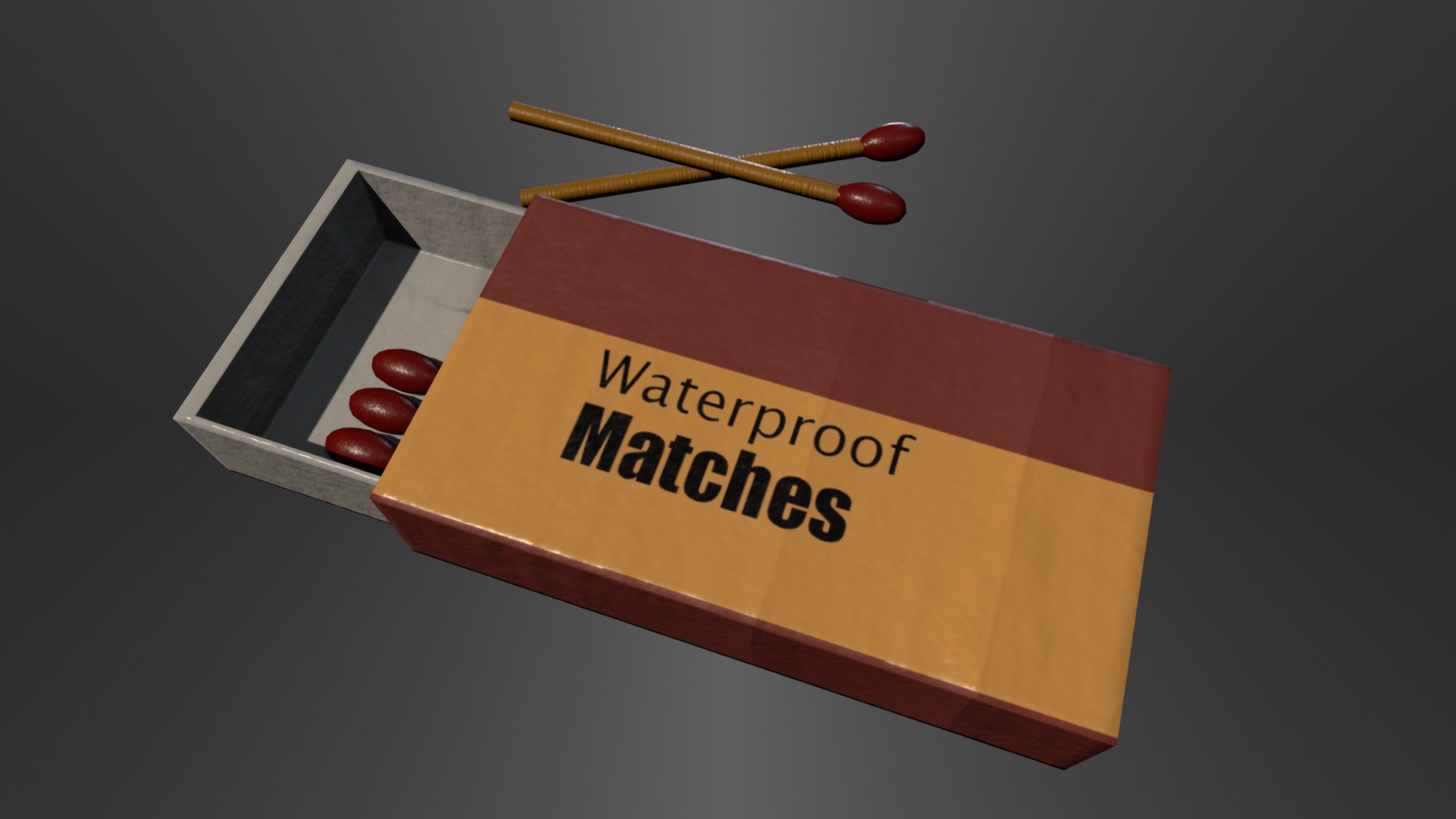 3D model FOJ_Matches - This is a 3D model of the FOJ_Matches. The 3D model is about letter.