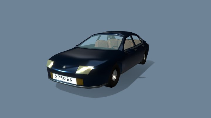 Lowpoly Car 3D Model