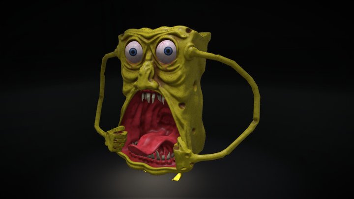 Evil Sponge Bob (Horror Version) 3D Model
