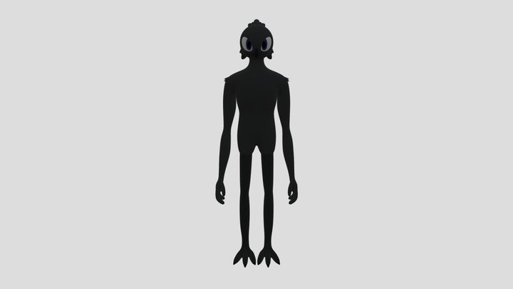Furry Crow 3D Model