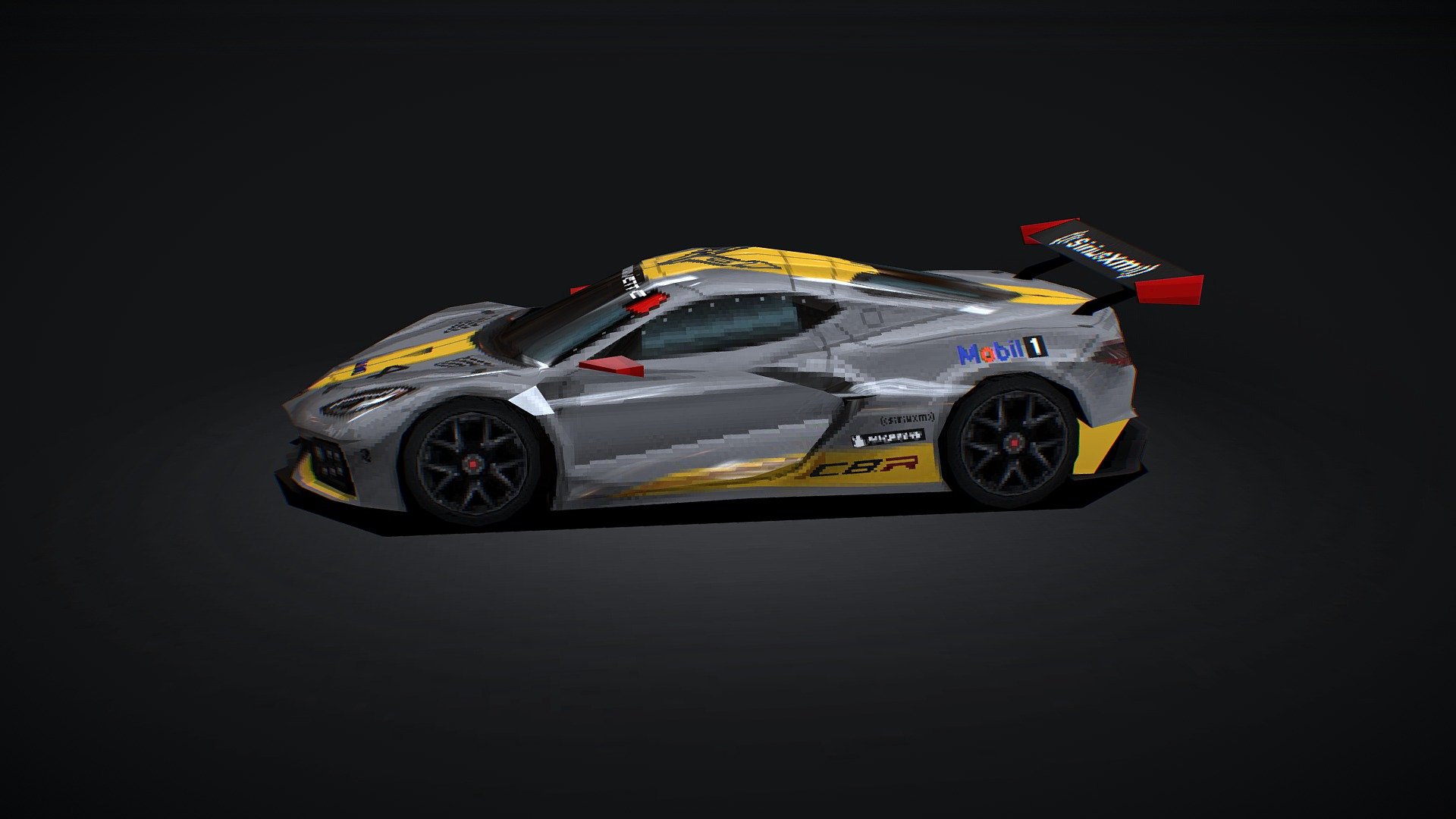 2020 Corvette C8.R (PS1 style) - 3D model by _s0h1o9b (@s0h1o9b ...