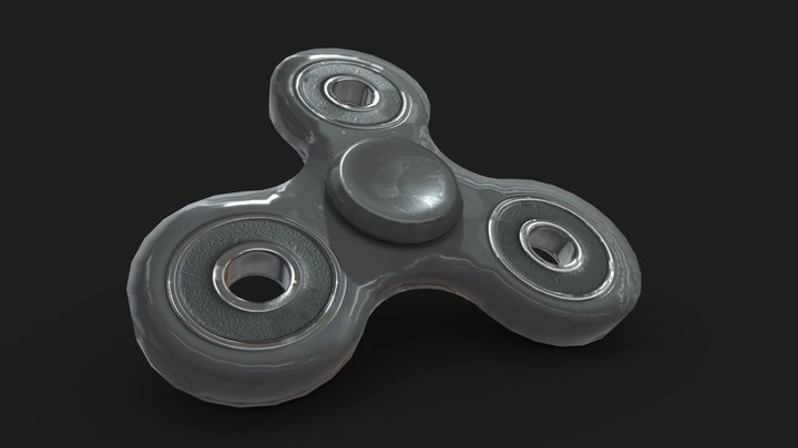 Fidget LP normal bake exercise 3D Model