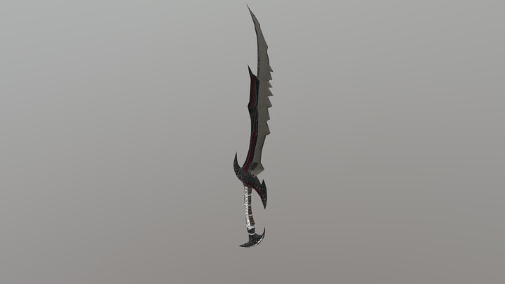 Daedric Sword 3D Model