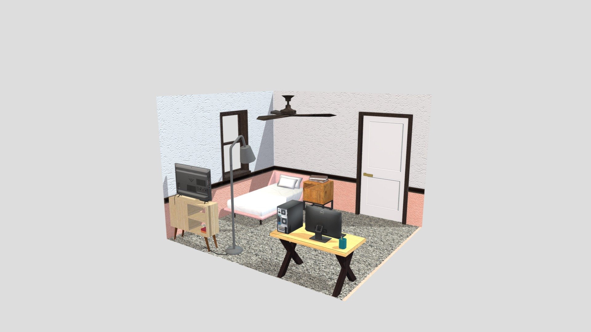 Room Final - Download Free 3D model by mspurlock1 [e4a869d] - Sketchfab