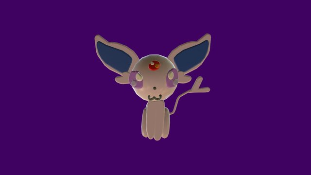 Kawaii Espeon 3D Model