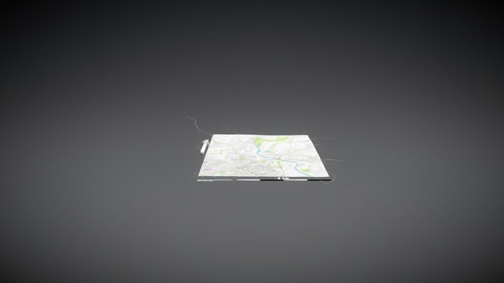 Ripon topo Map 3D Model
