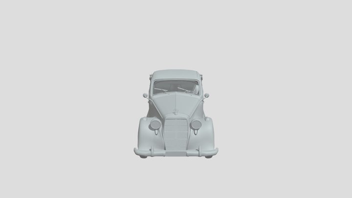 Mercedes 170 S Convertible 1952 for 3D-printing 3D Model