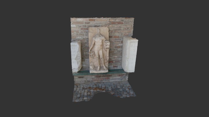 Augsburger Dom, Römische Mauer - Teil II 3D Model