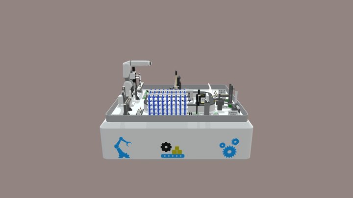 机械臂沙盘2_0 3D Model