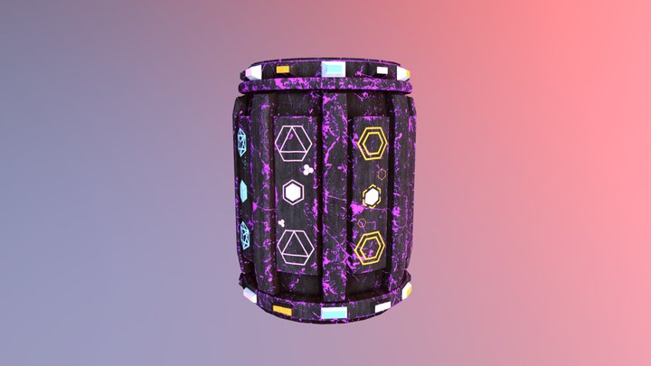 Barrel prop 3D Model