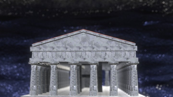 Animated Time Lapse: Atlantis Temple 3D Model