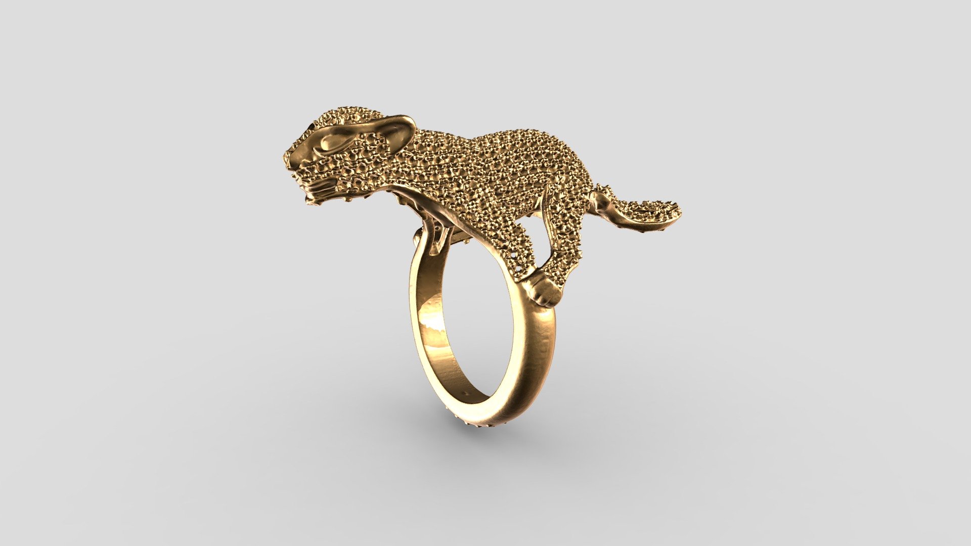Buy quality 916 gold jaguar design Gents ring in Ahmedabad