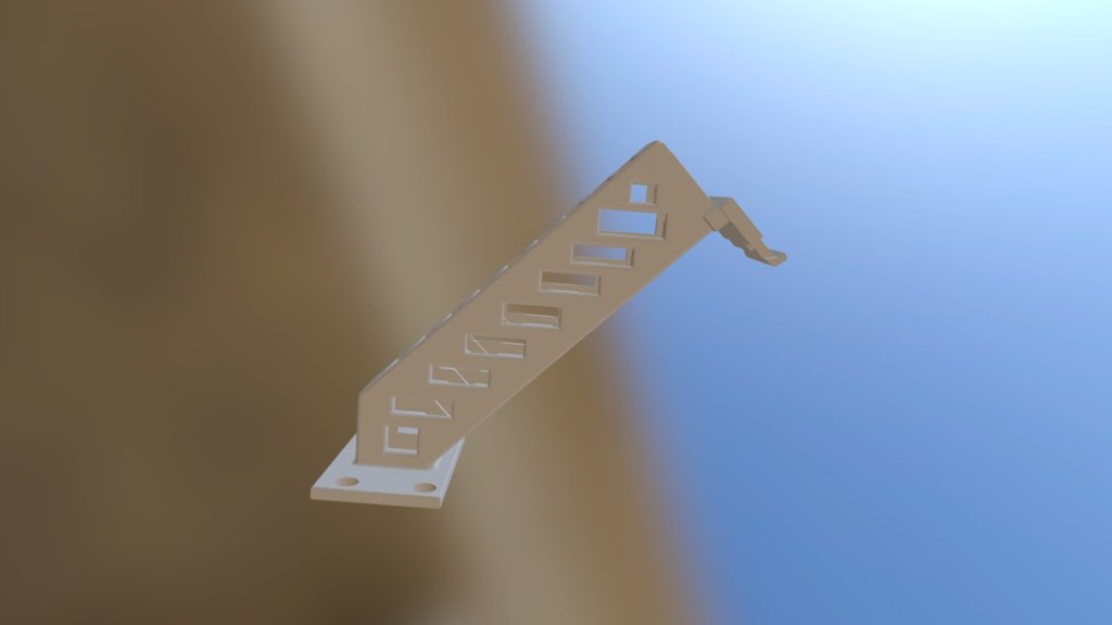 Angled rod to fix camera