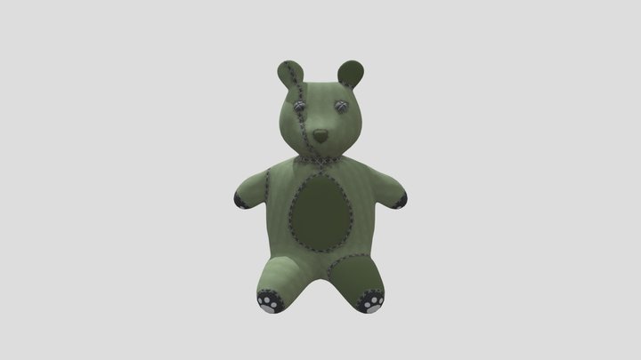 Zombie Teddy 3D Model