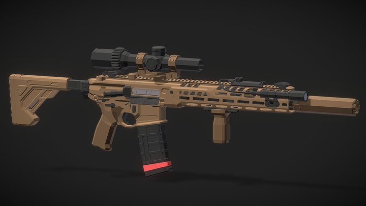 Low-poly MCX Spear LT Gen III 3D Model