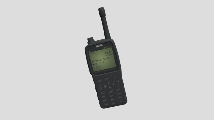 European Separu SC20 Emergency Services Radio 3D Model