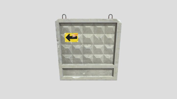 Concrete wall 3D Model