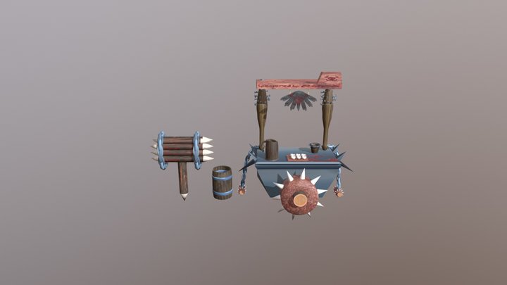 Orc Concession Stand 3D Model