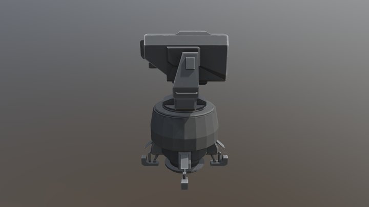 UNSC Missle turret 3D Model