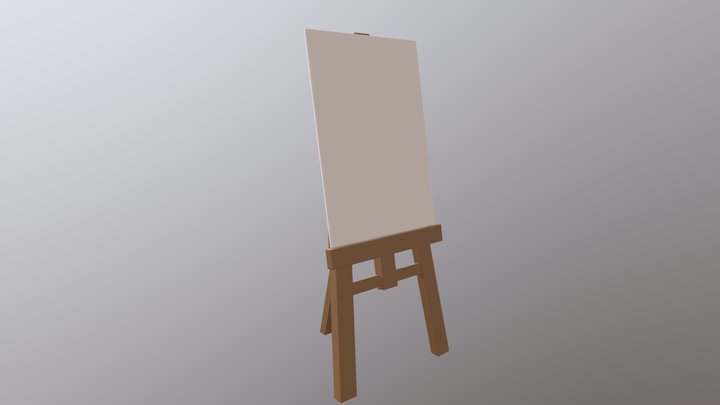 A Late Knight: Easel 3D Model