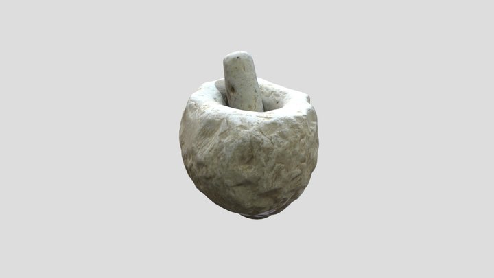 Mortar With Pestle 3D Model