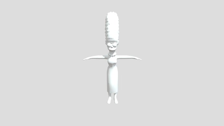 Marge Simpson 3D Model