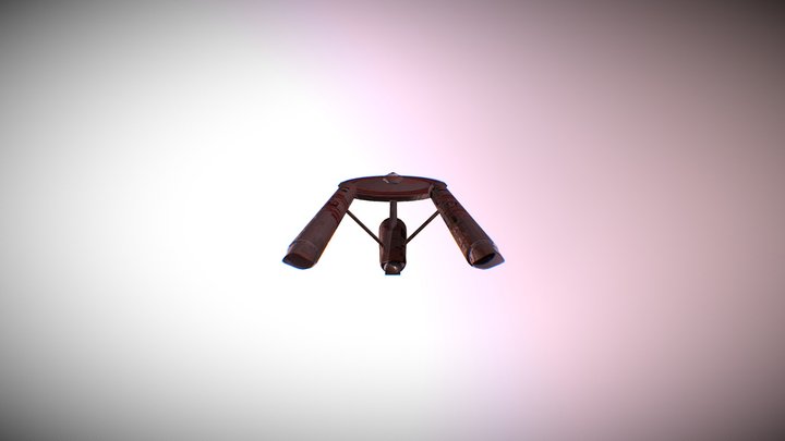 Pirate starship 3D Model